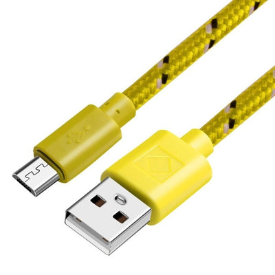 Braided Micro USB Cable 1m/2m/3m Data Sync