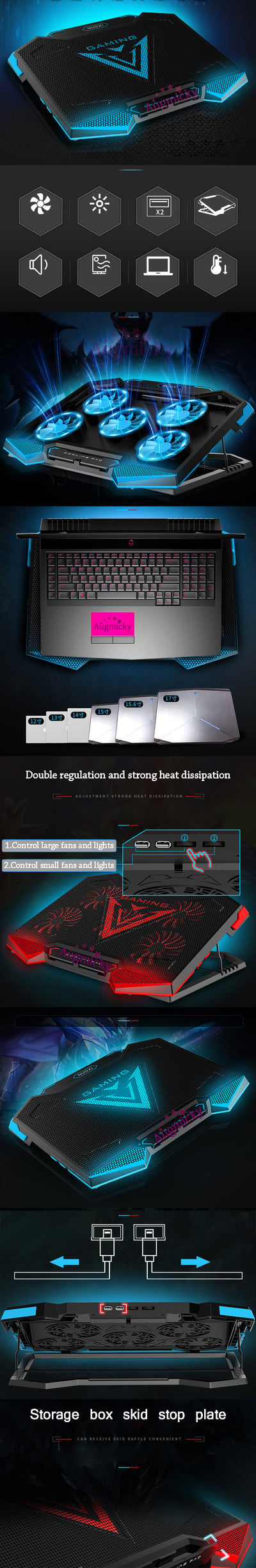 Notebook PC Cooler Laptop Cooling Pad