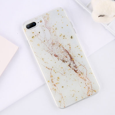 Gold Foil Bling Marble Glitter Case