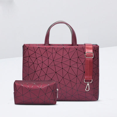 PU Leather Bag for Laptop 11"12" 13" 14" Geometric Case