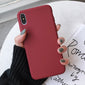 Solid Color Silicone Couples Cases For iphone