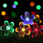 Peach Flower Solar Lamp Power LED String